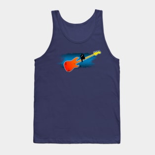 Black cat and guitar Tank Top